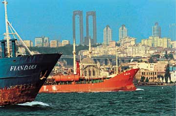 BTC - A key environmental benefit offered by the BTC project is reduced growth in the future volume of tanker traffic having to navigate the narrow and congested Turkish Straits in the world heritage city of Istanbu, Turkey.